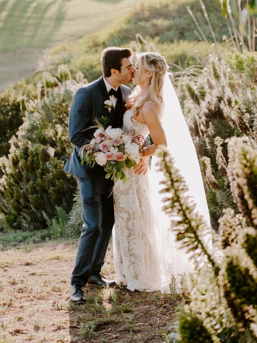 San Clemente Blush And Navy Wedding