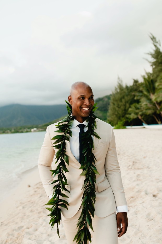 Hawaiian groom