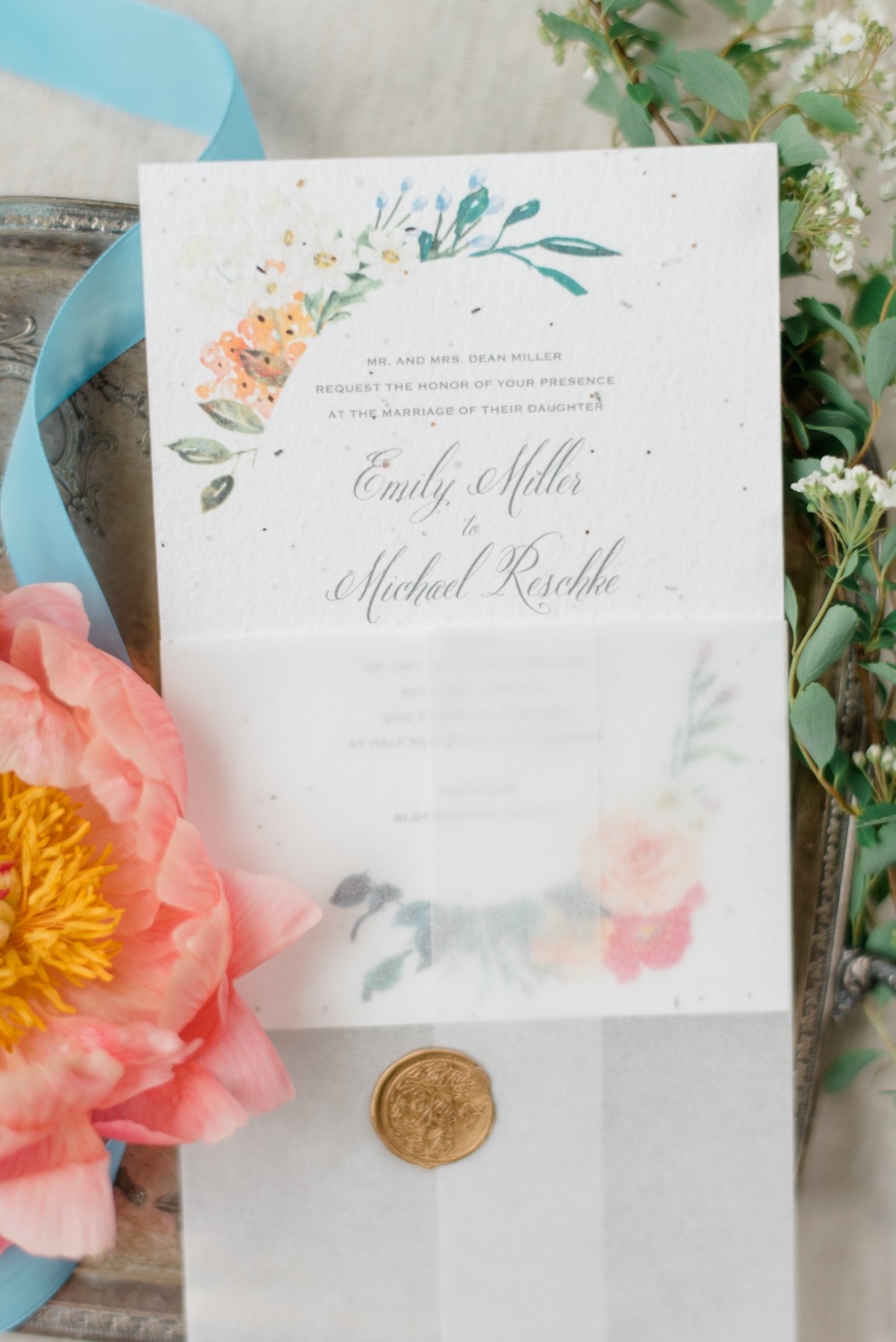 Wedding Stationery on seed paper