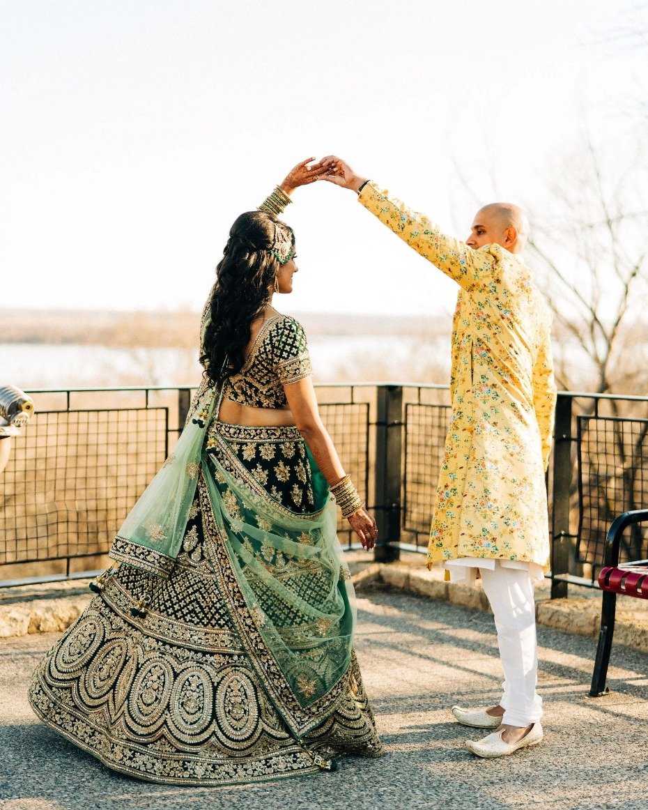Indian bride and groom portrait ideas