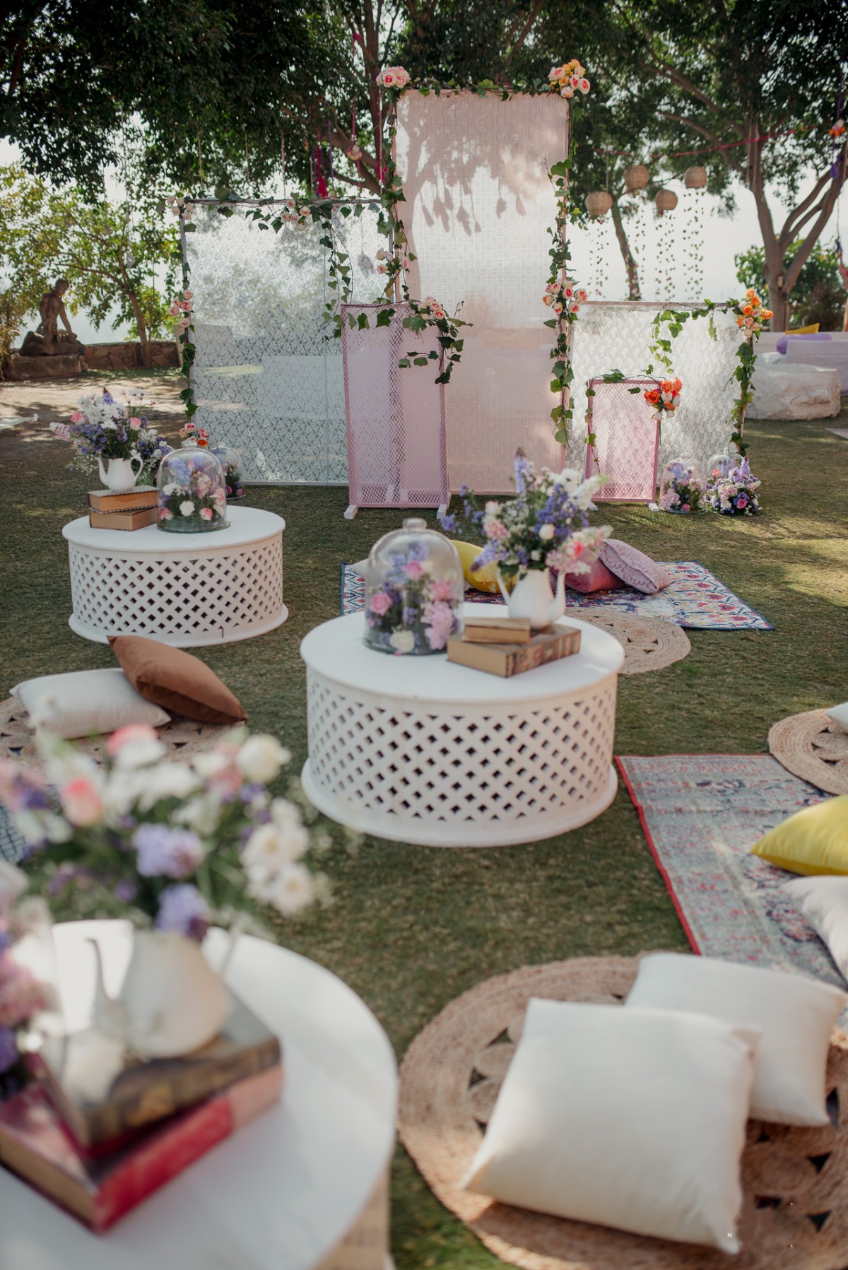 garden party at Indian tea ceremony