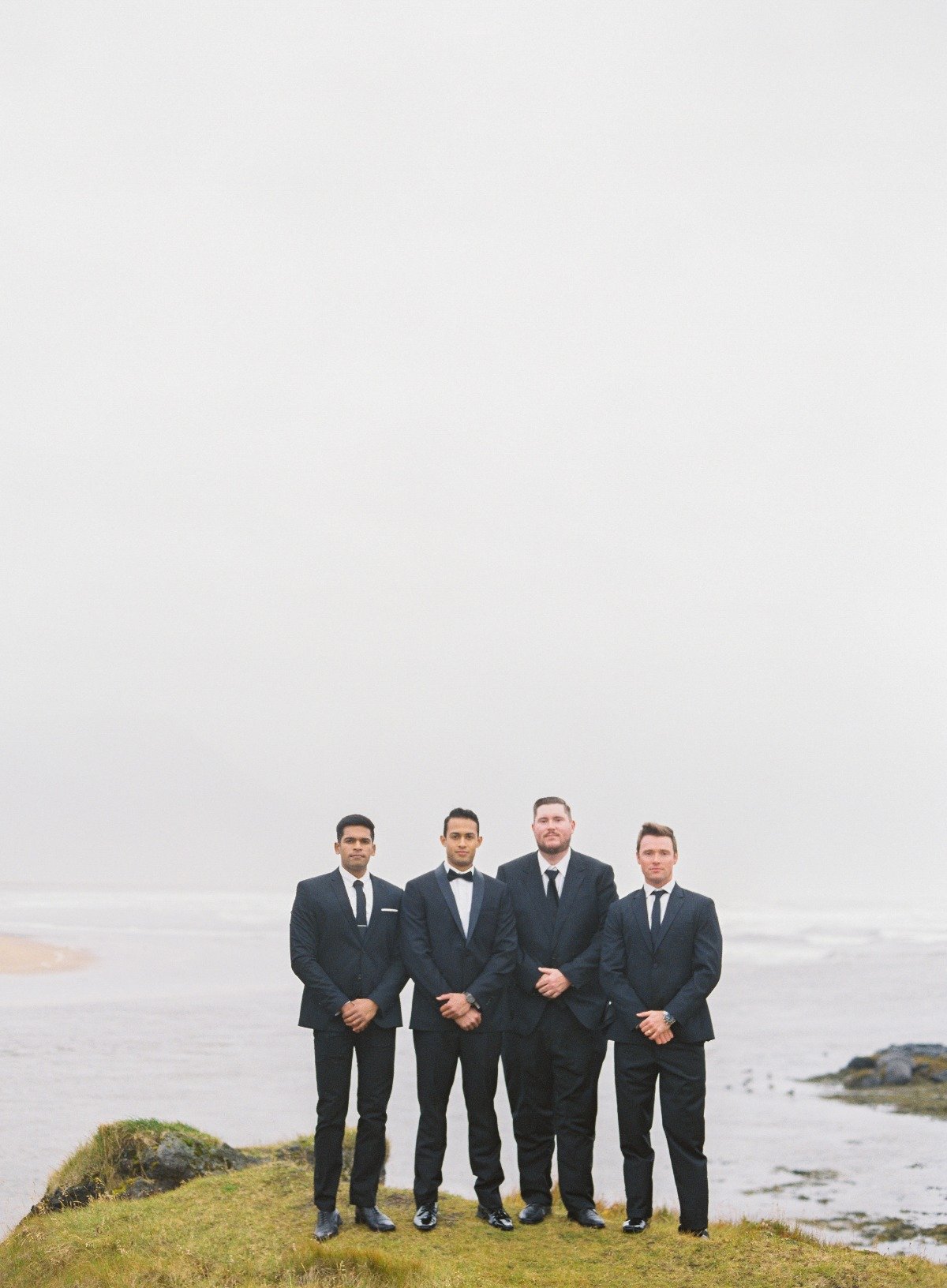Groomsmen at Iceland destination wedding