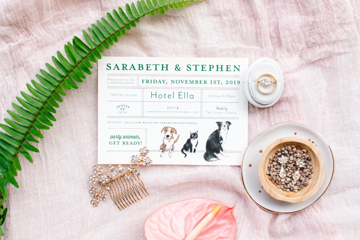 Pet inspired Save the Date Cards