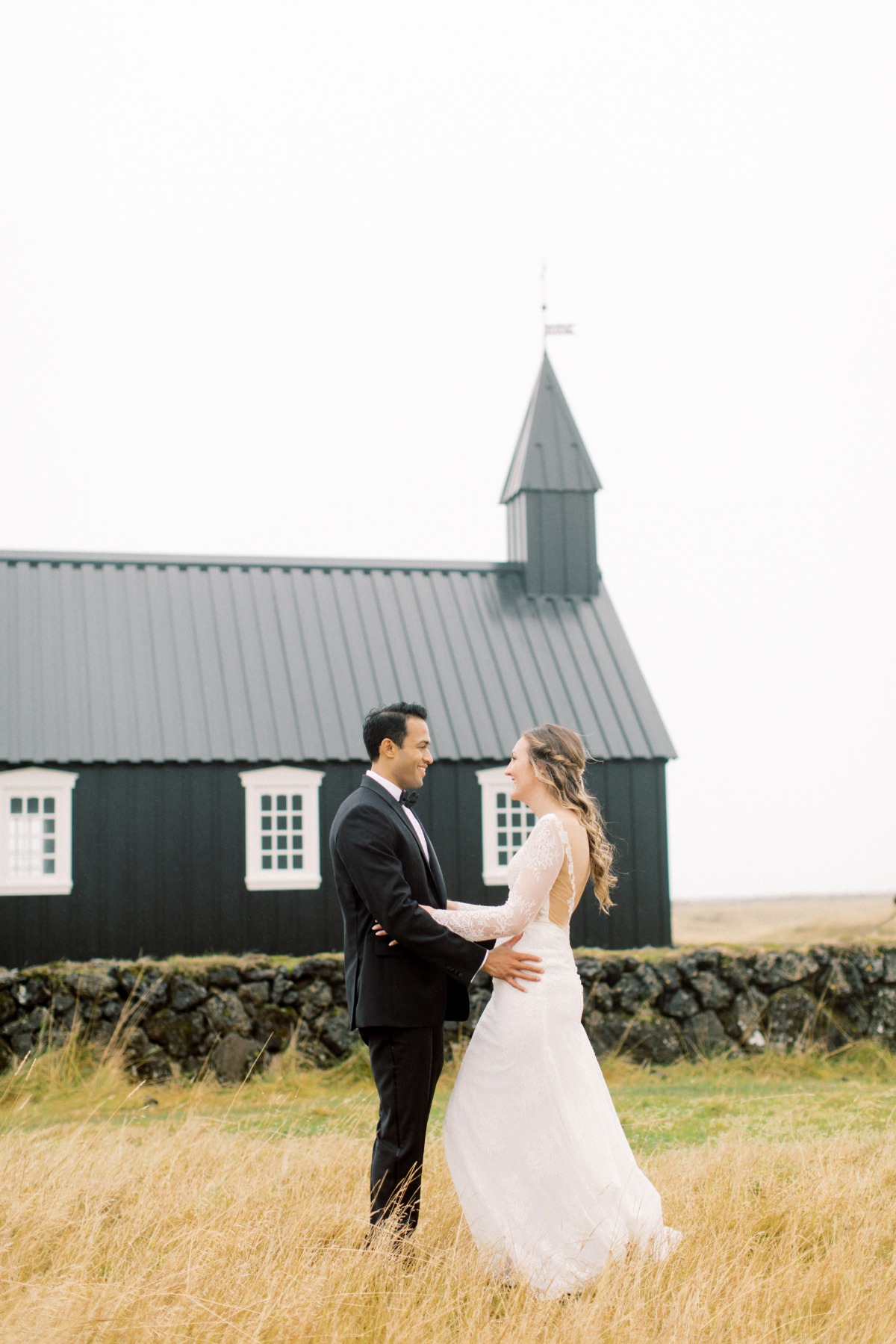 first look at Iceland destination wedding
