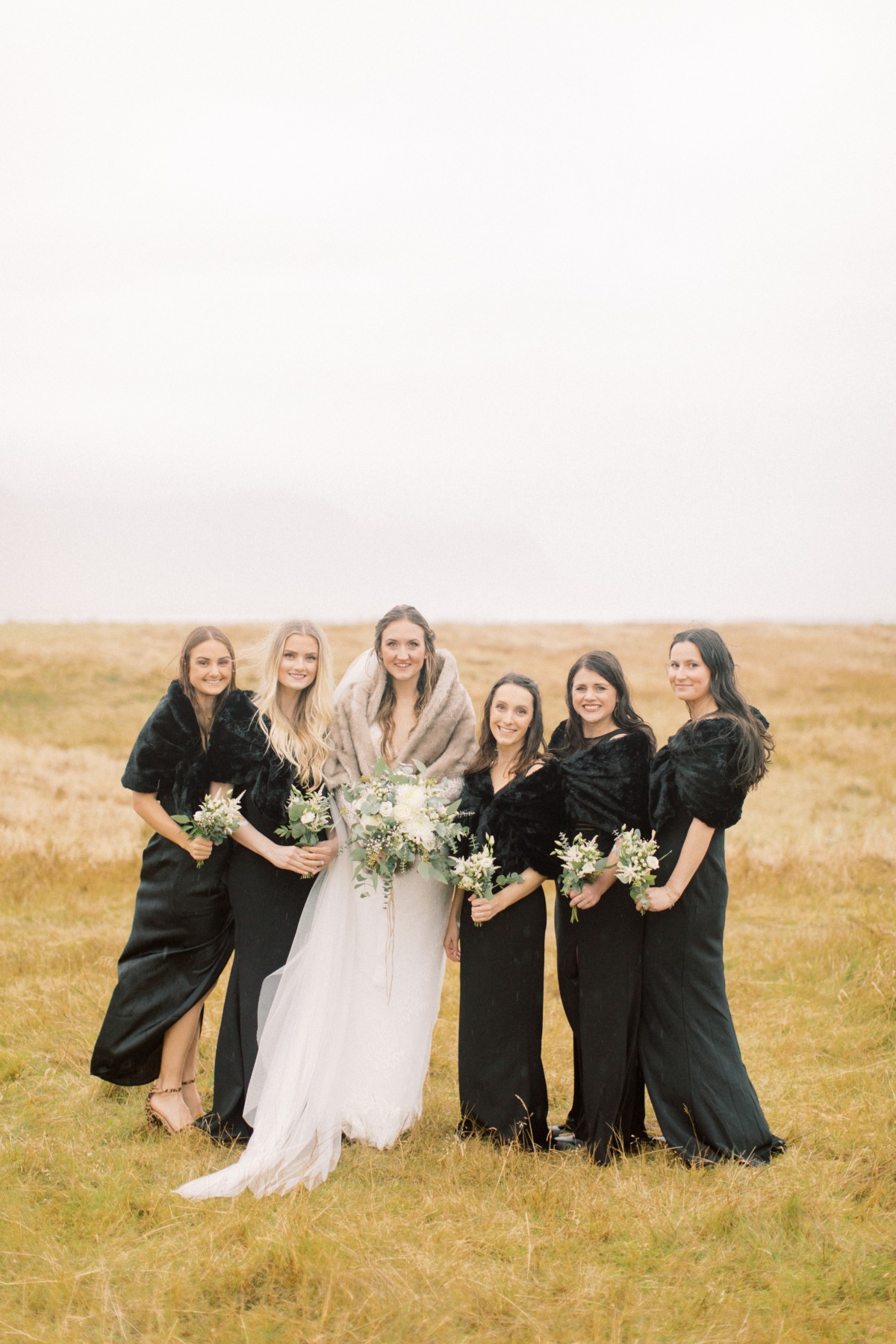 Bridesmaids at Iceland Destination wedding