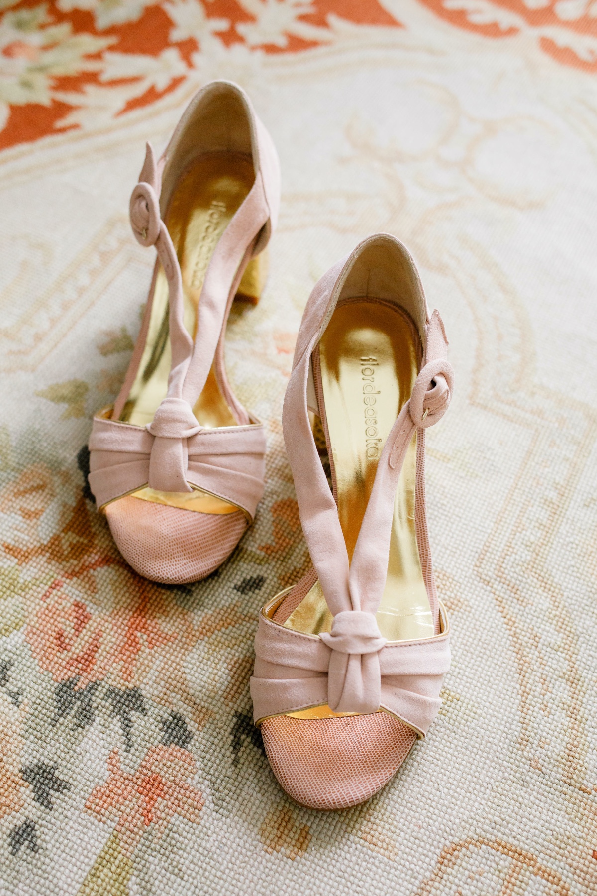 light pink wedding shoes