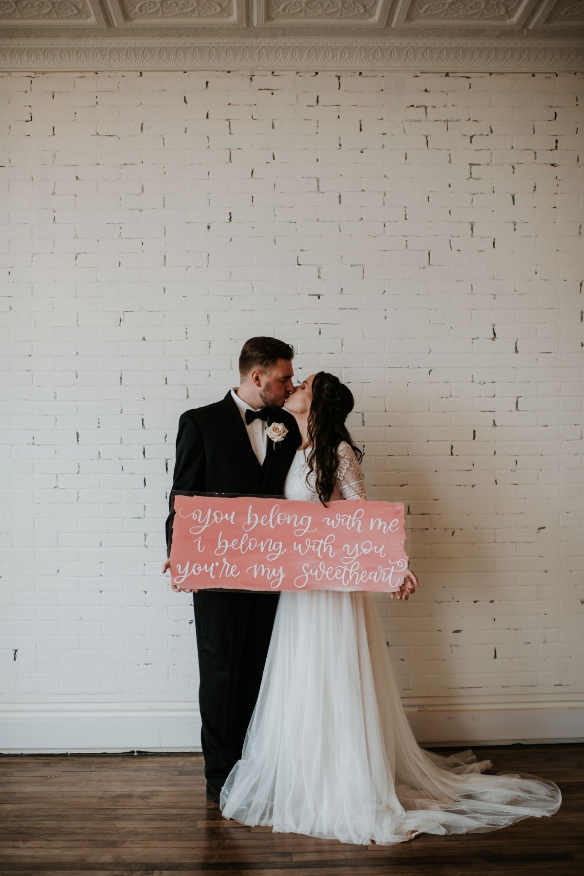 cute wedding sign