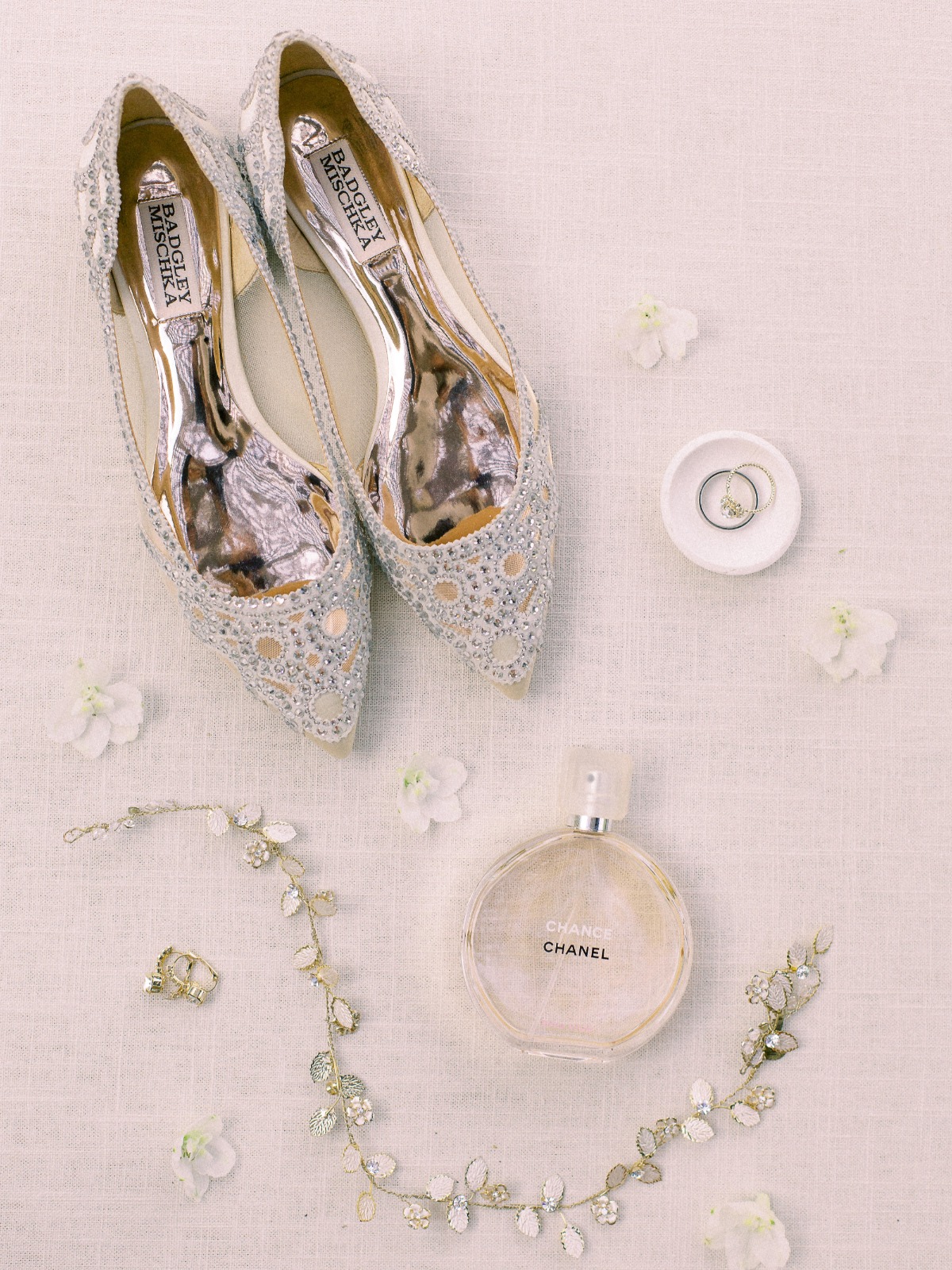 flat lay styling ideas with Badgley Mischka Shoes