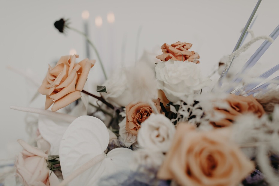 dried wedding florals