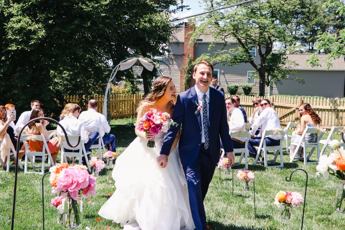Intimate COVID Wedding for High School Sweethearts