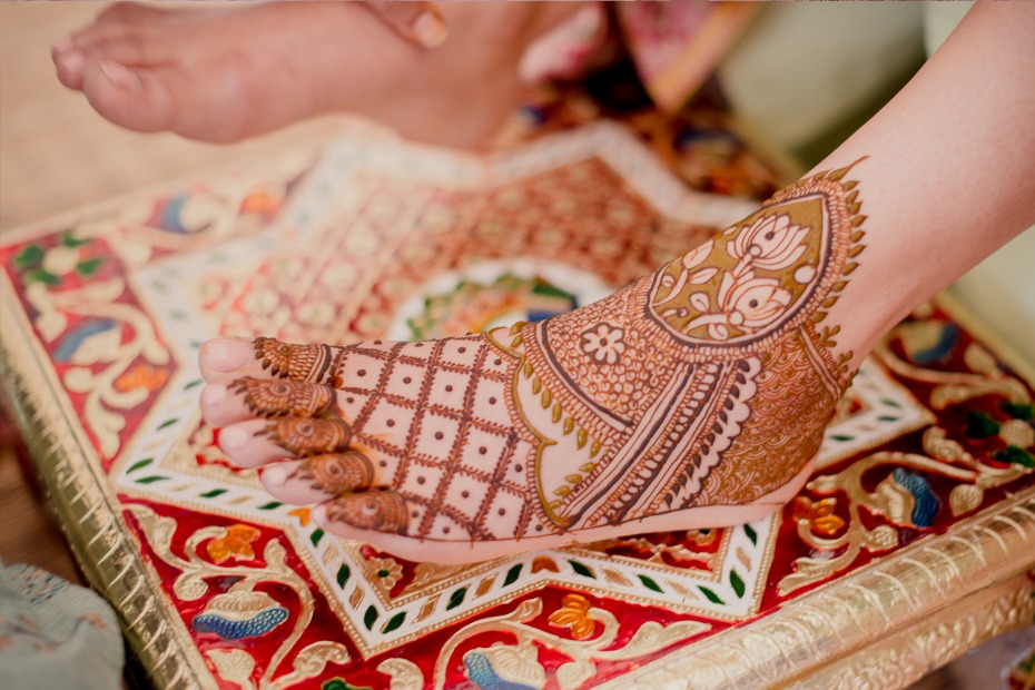 henna feet tatoos