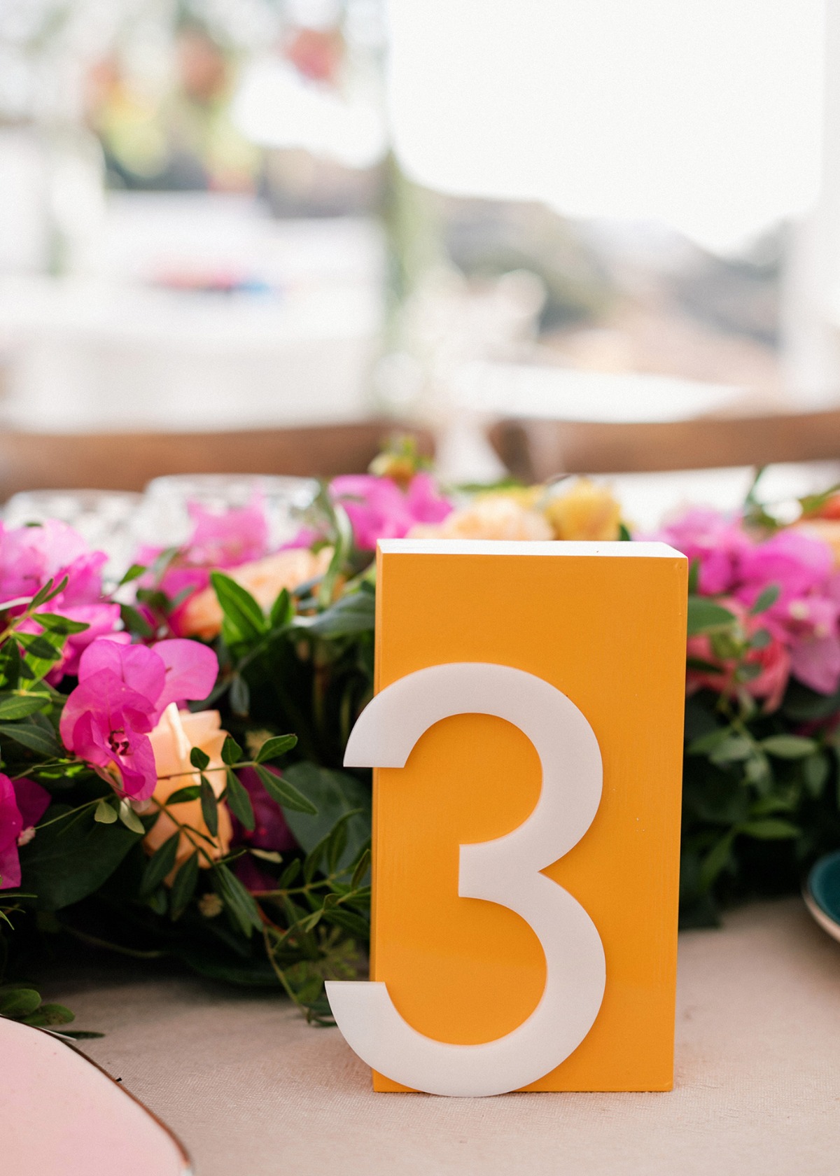 plexi glass table numbers