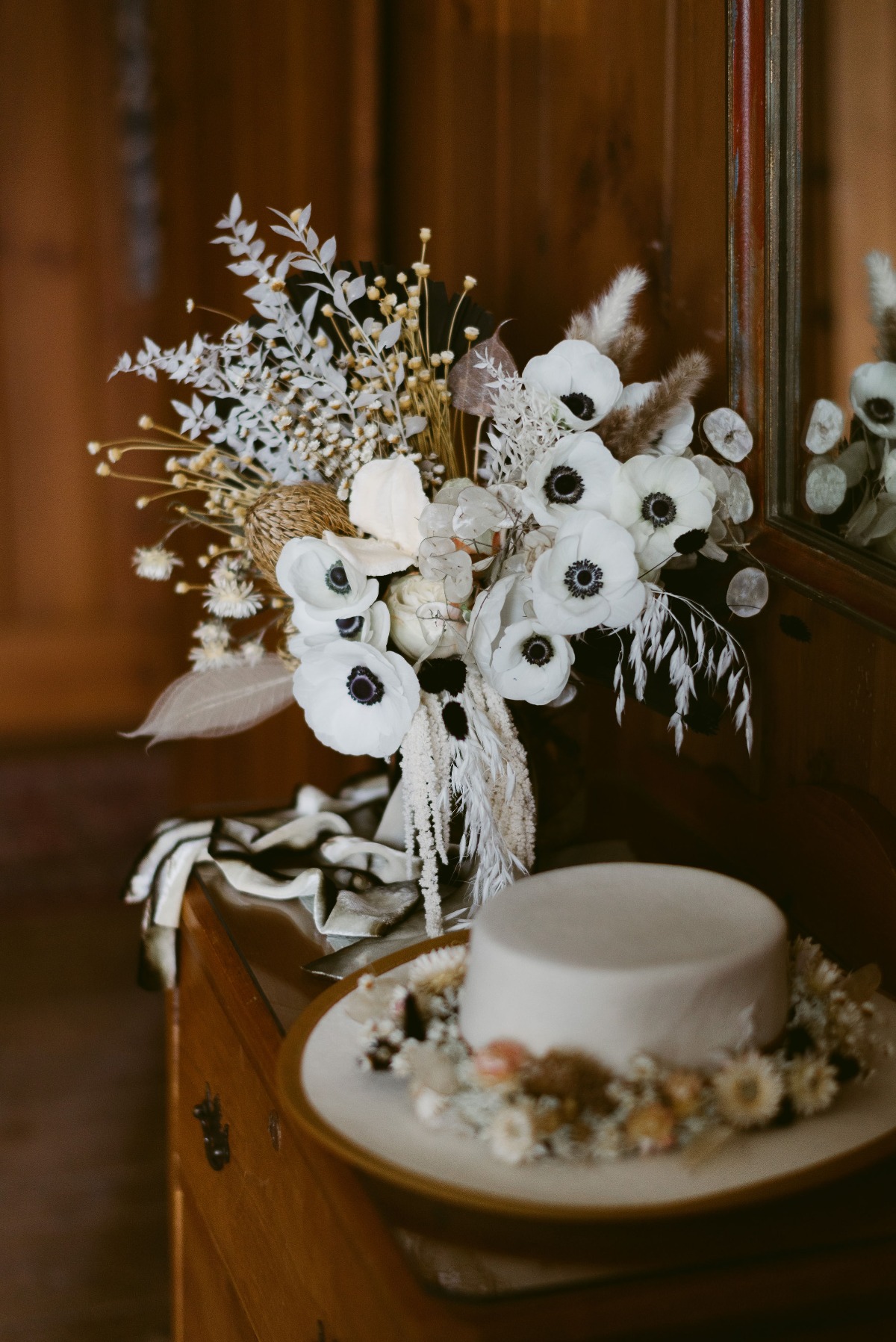 anemone wedding bouquet
