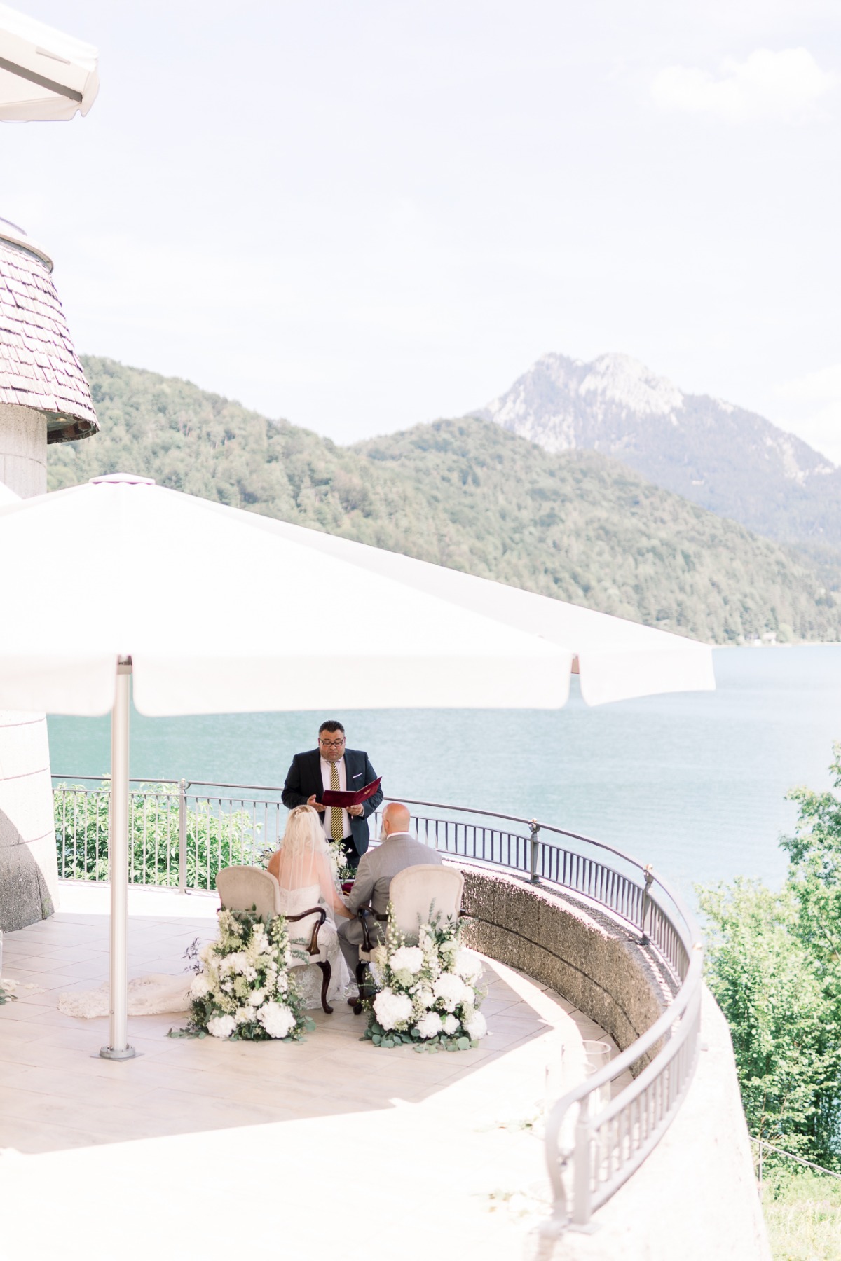 outdoor wedding ceremony in Austria