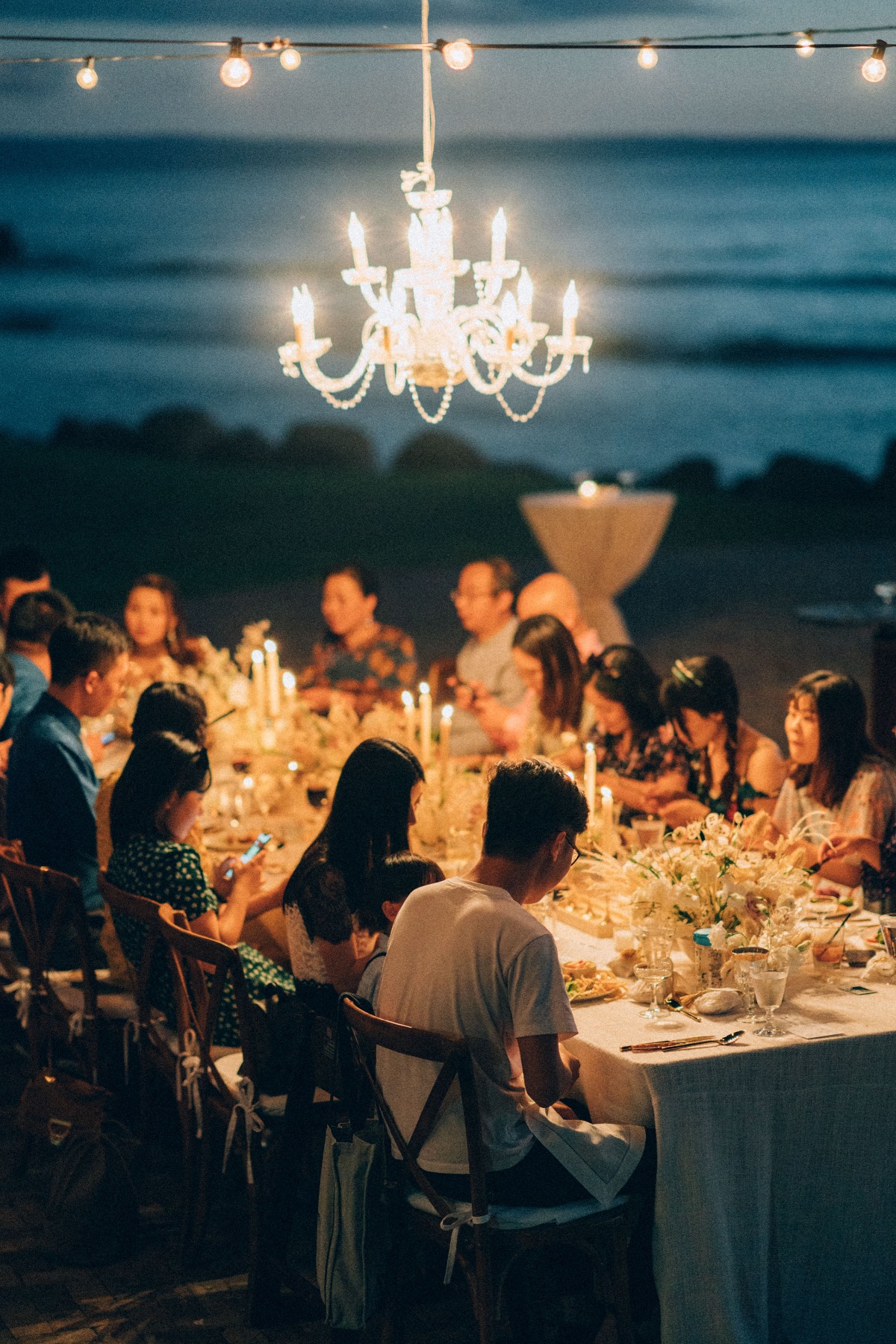 candlelight wedding reception in Maui