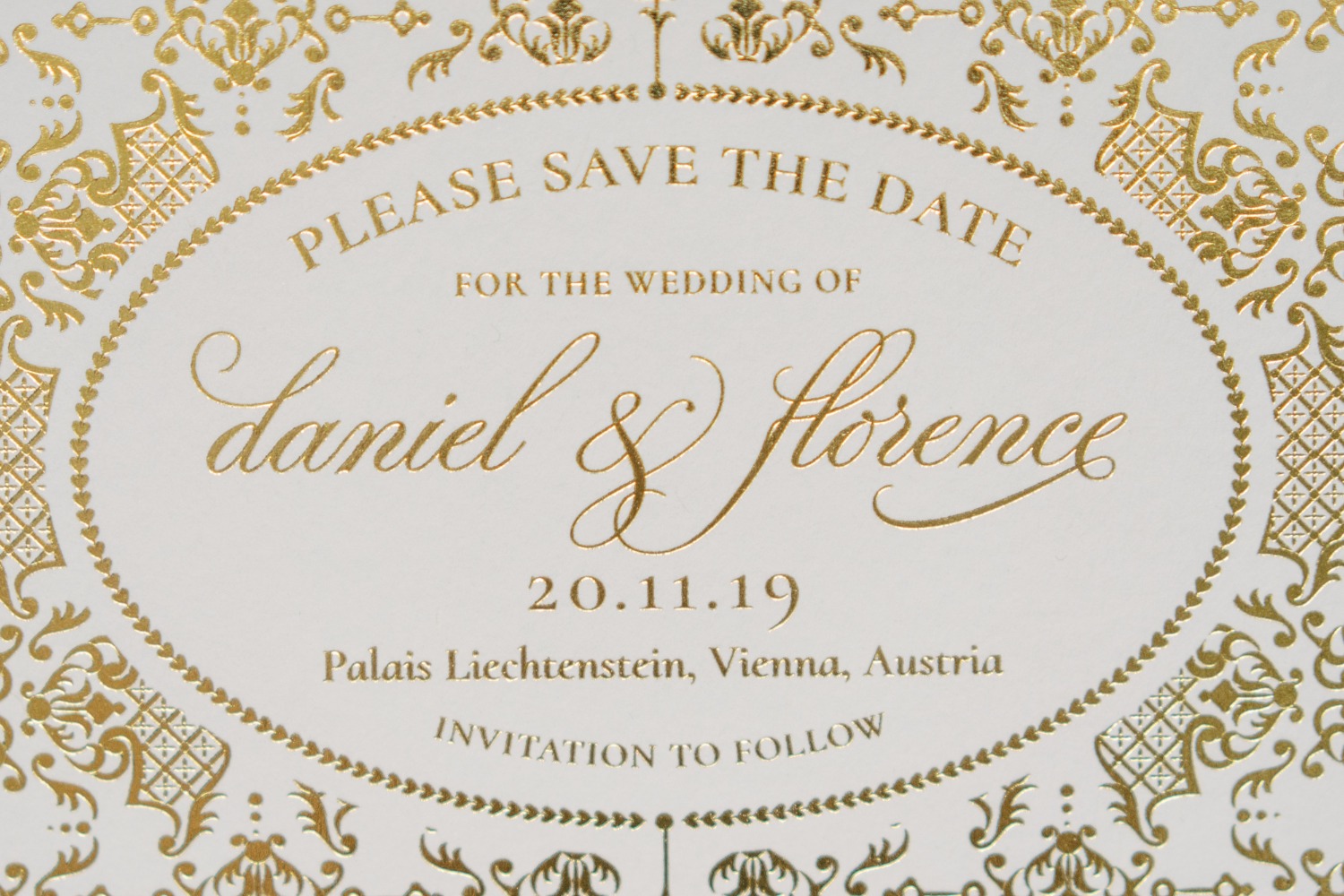 Royal inspired Save The Date