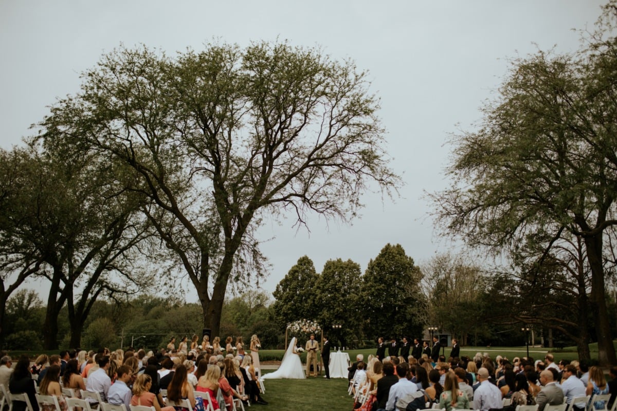 outdoor country club reception