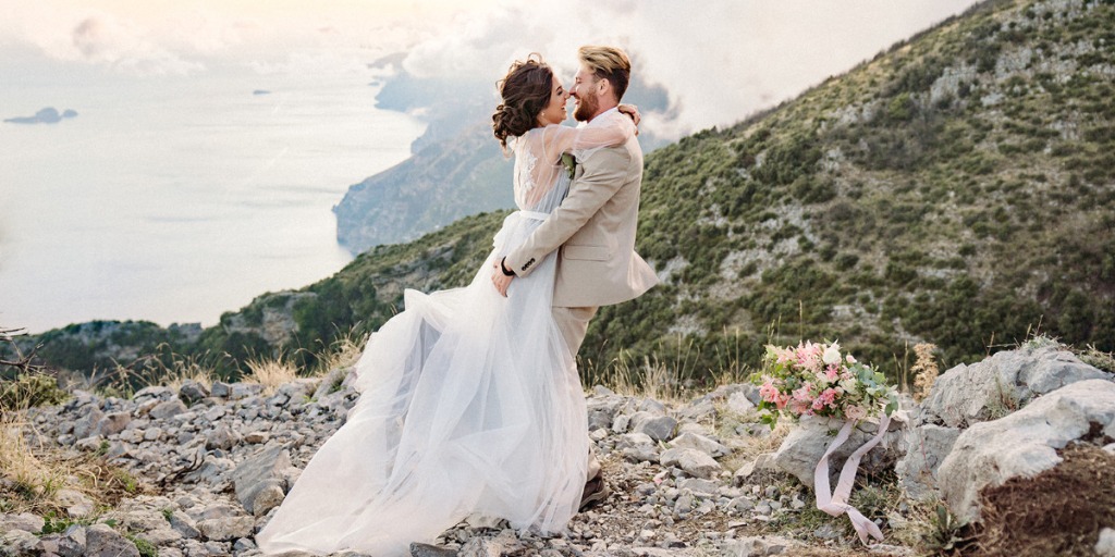 They Hiked The Path of the Gods in Italy for their Elopement