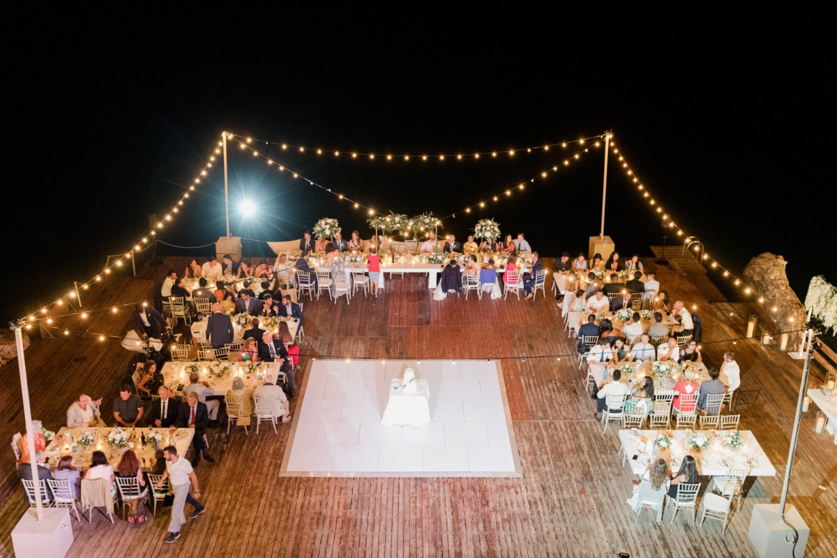 Lazarou Beach bar wedding reception