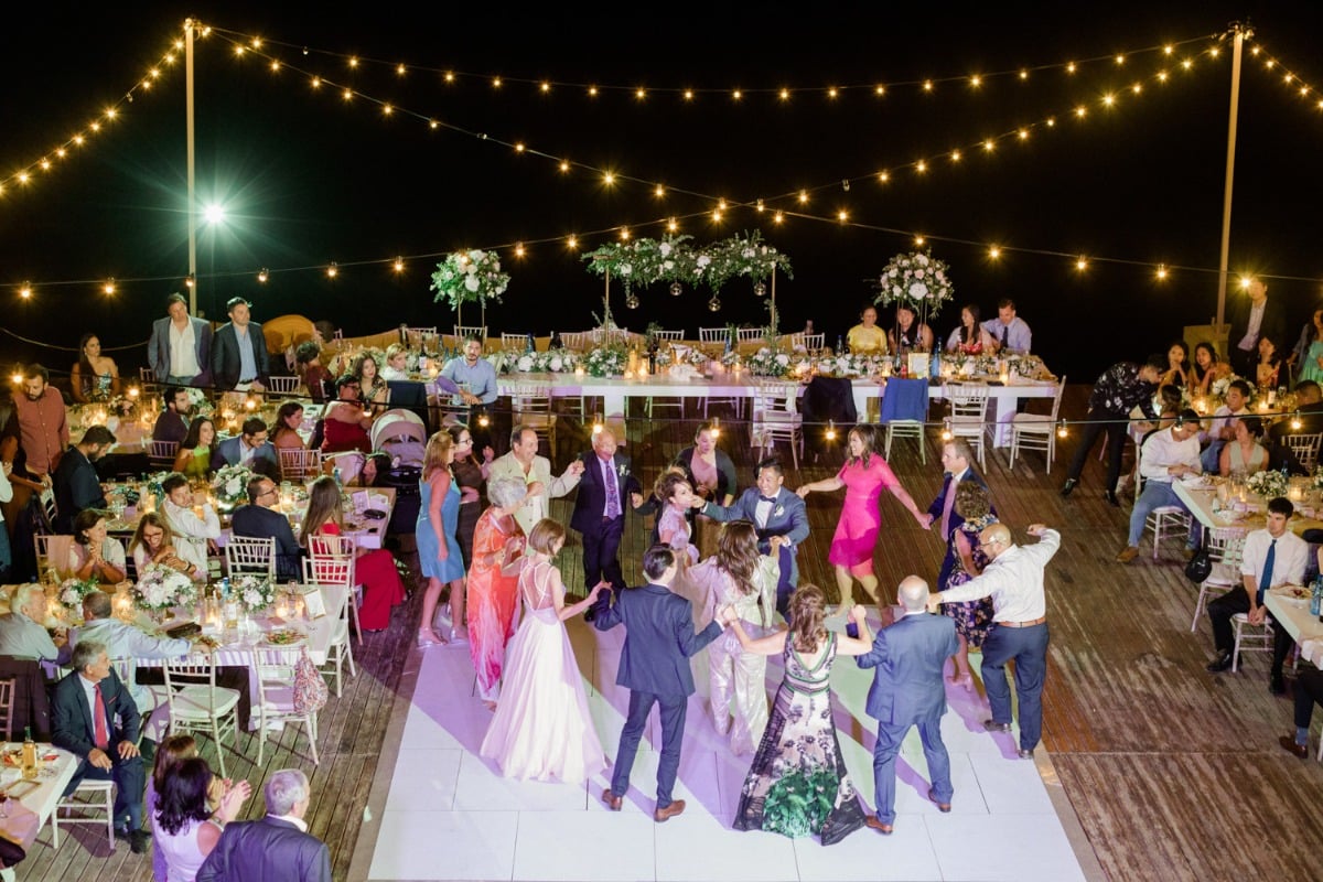 Lazarou Beach bar wedding reception