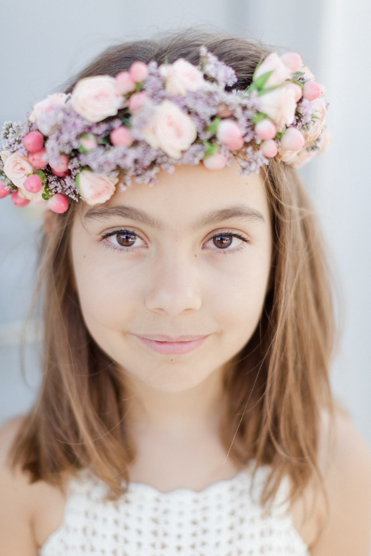 flower girl floral crown