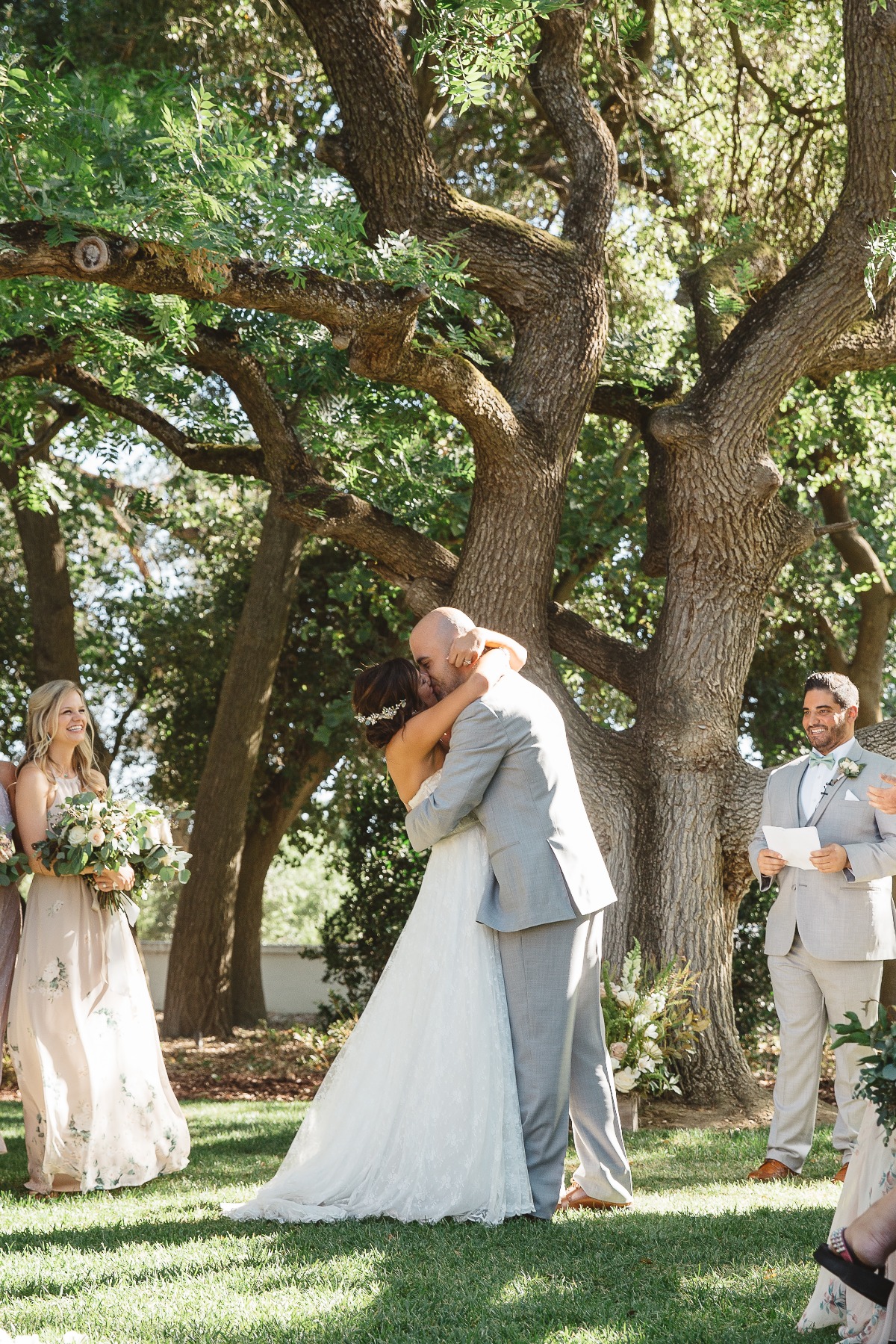 outdoor wedding ceremony at The Maples Wedding & Event Center