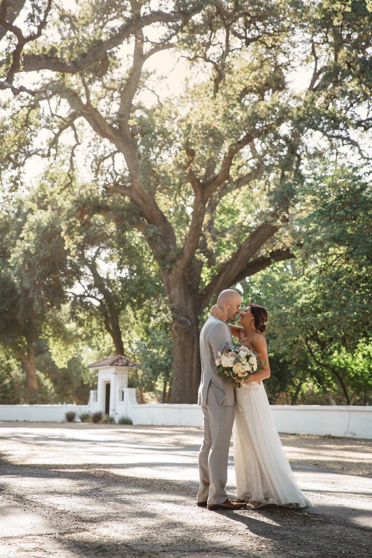 Outdoor wedding reception