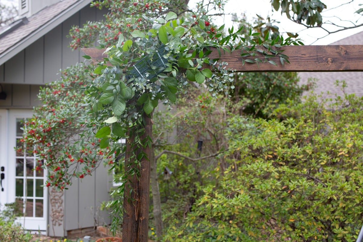 DIY Backyard Arbor by Bloom Culture Flowers