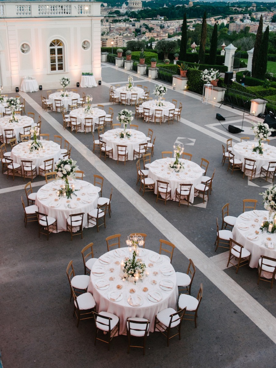 A Simply Elegant Destination Wedding In Rome at Villa Miani