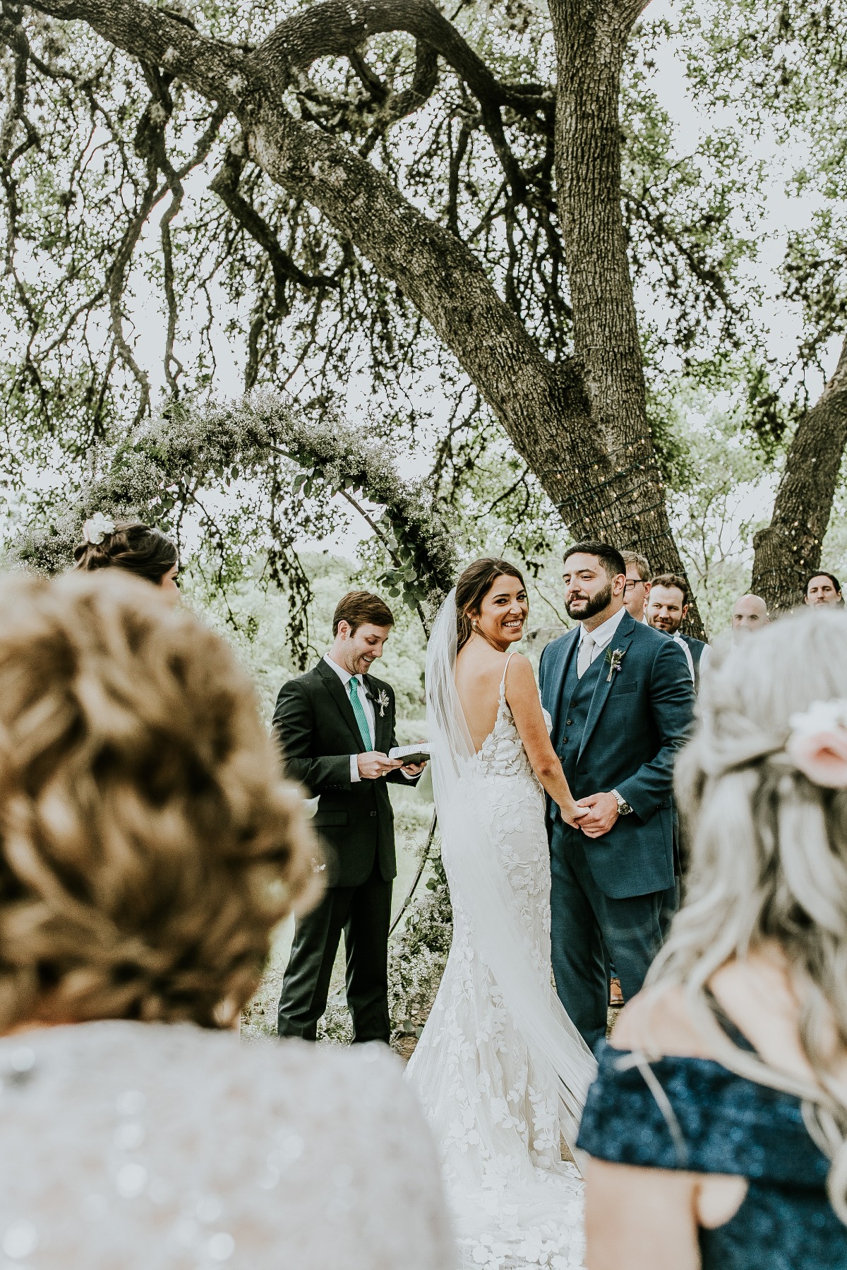 wedding ceremony at Cypress Hills Event Center