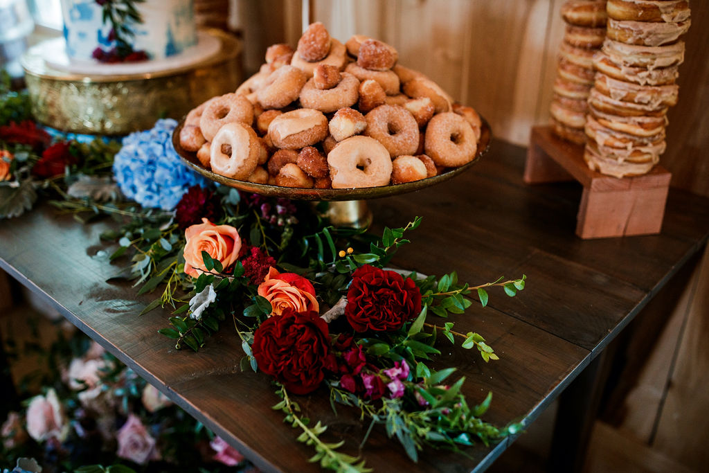 cake and donut dessert table