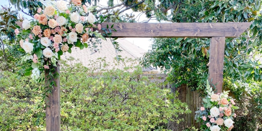 DIY Backyard Arbor by Bloom Culture Flowers