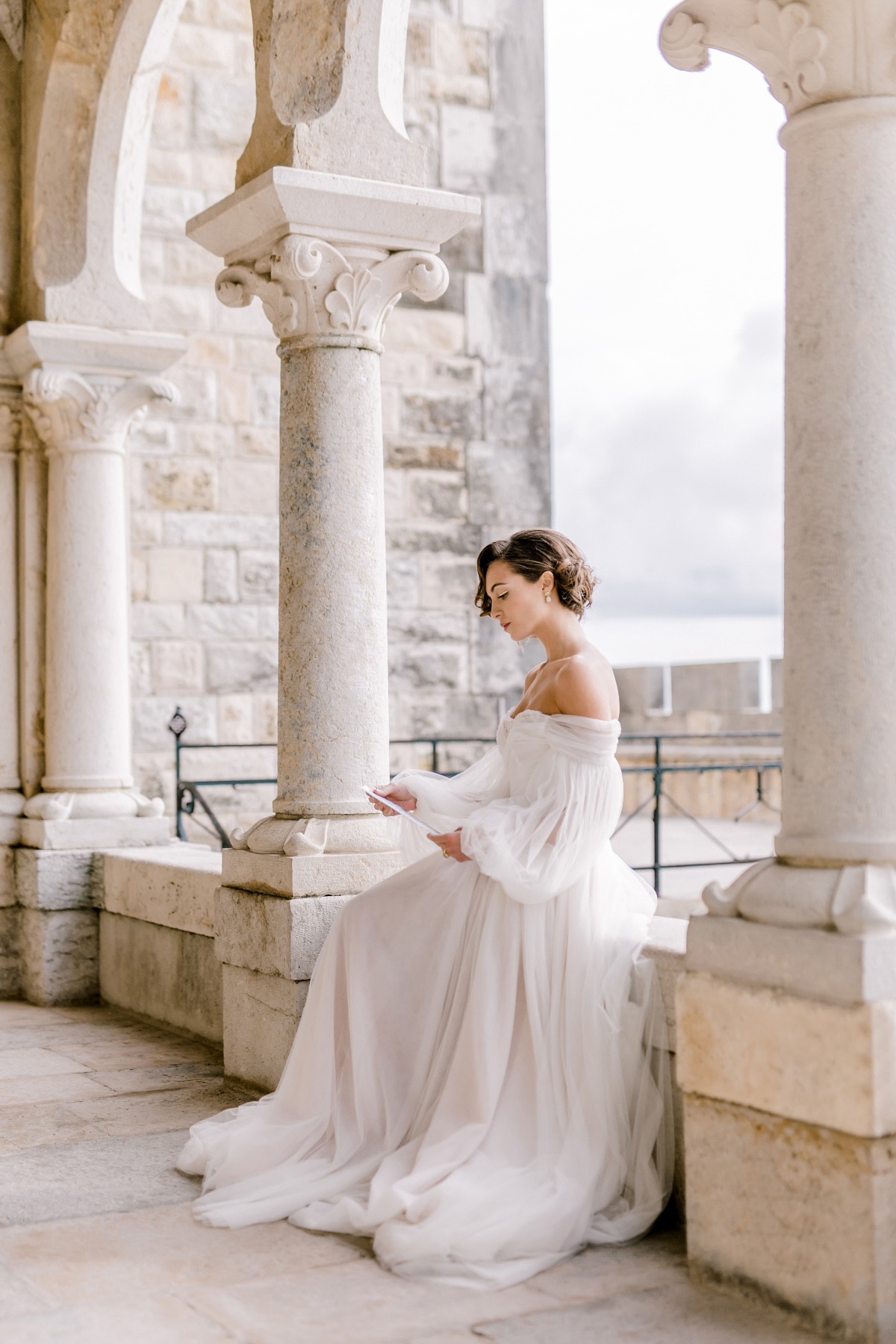 off the shoulder wedding gown by Gio Rodrigues