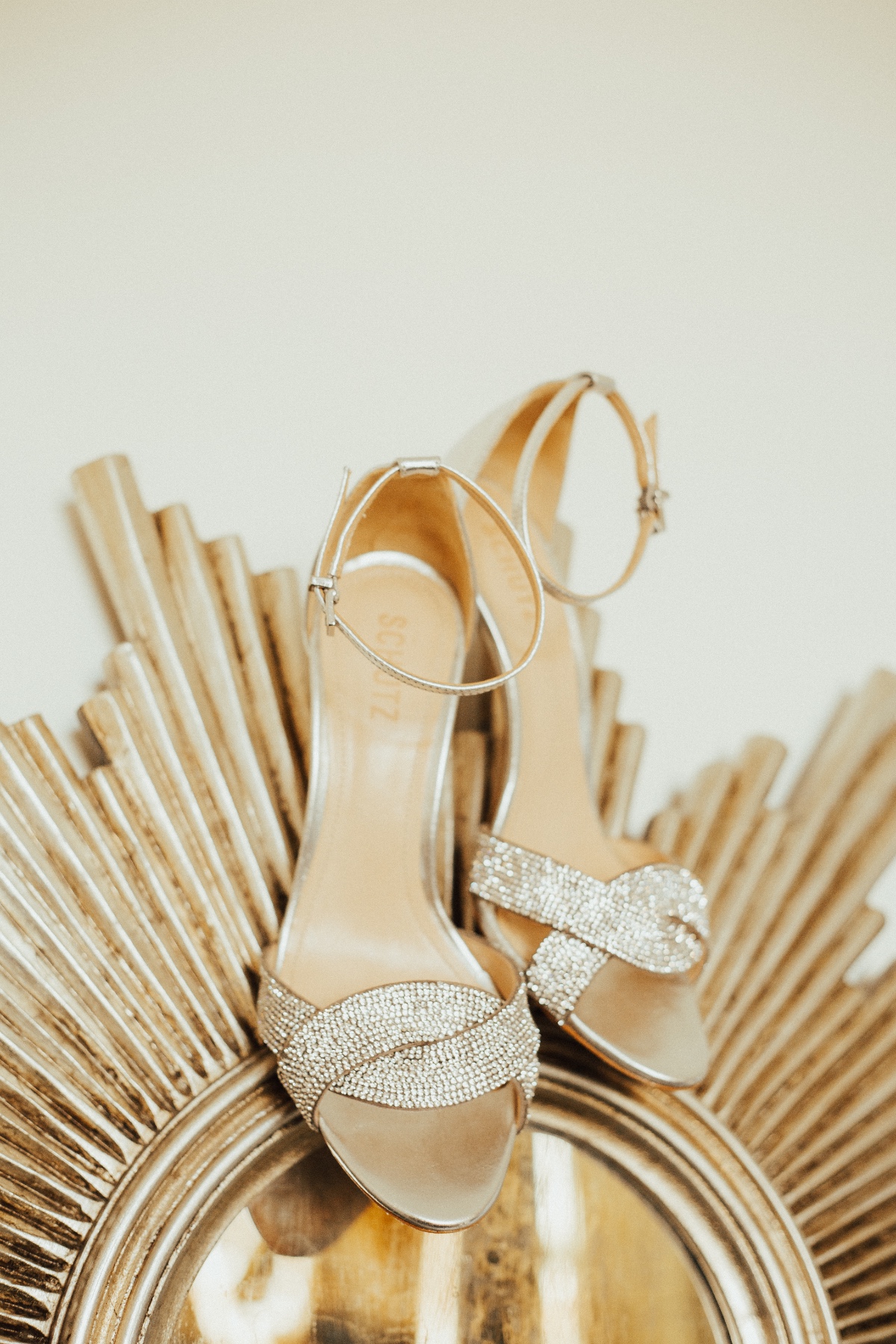Schultz diamond wedding shoes