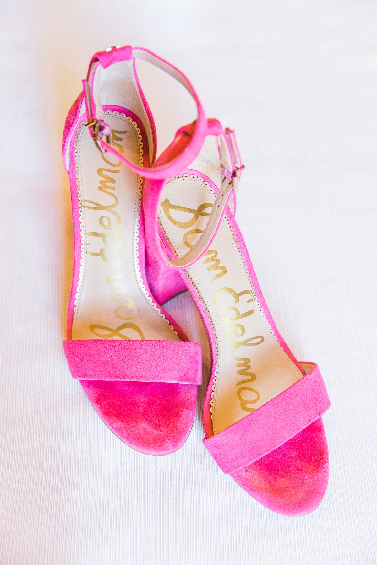 magenta Sam Edelman wedding shoes
