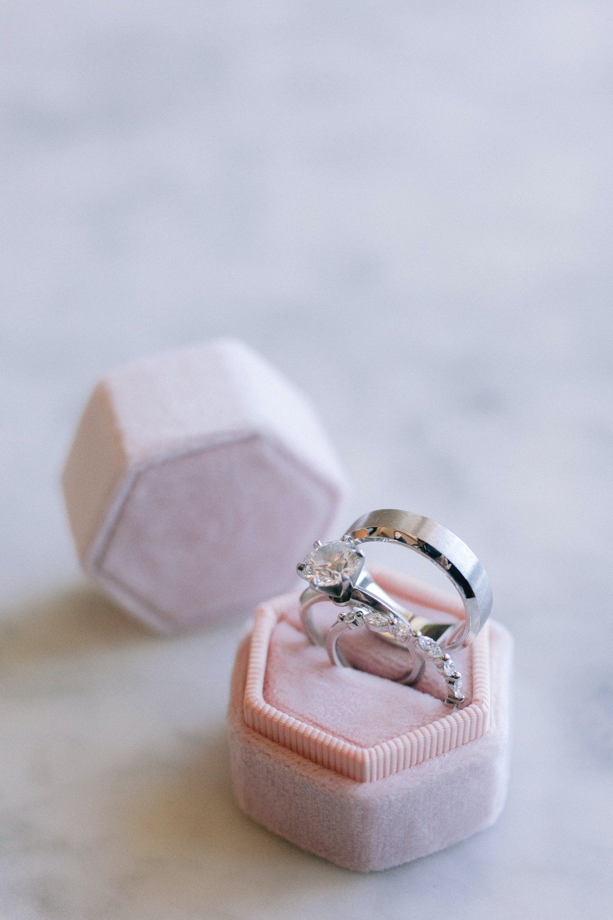 wedding ring flat lay idea