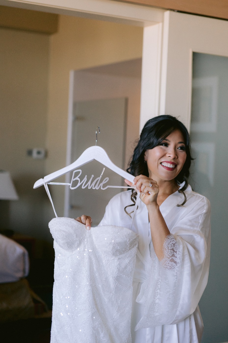 personalized bride hanger
