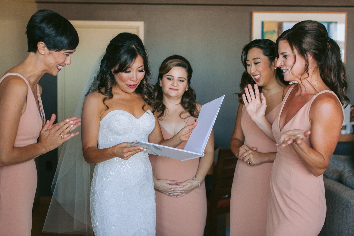 personalized letters to the bride book from her bridesmaids