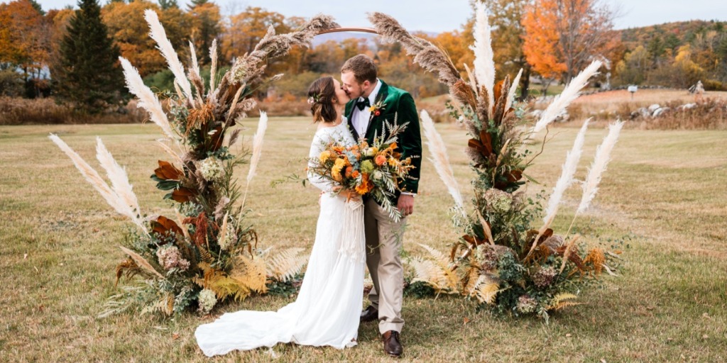 A Fall Vow Renewal at Maine Wedding Venue - Maple Rock Farm