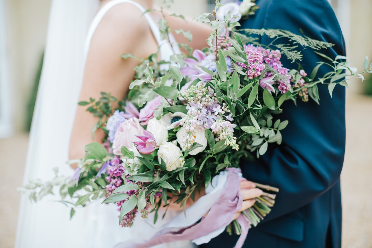 Willow & Blossom lavender wedding bouquet