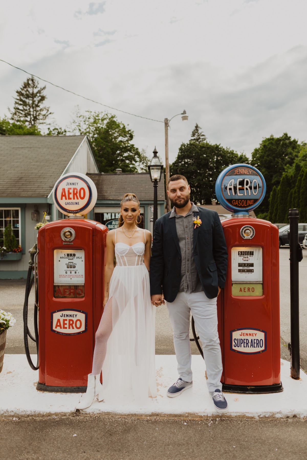 vintage gas station