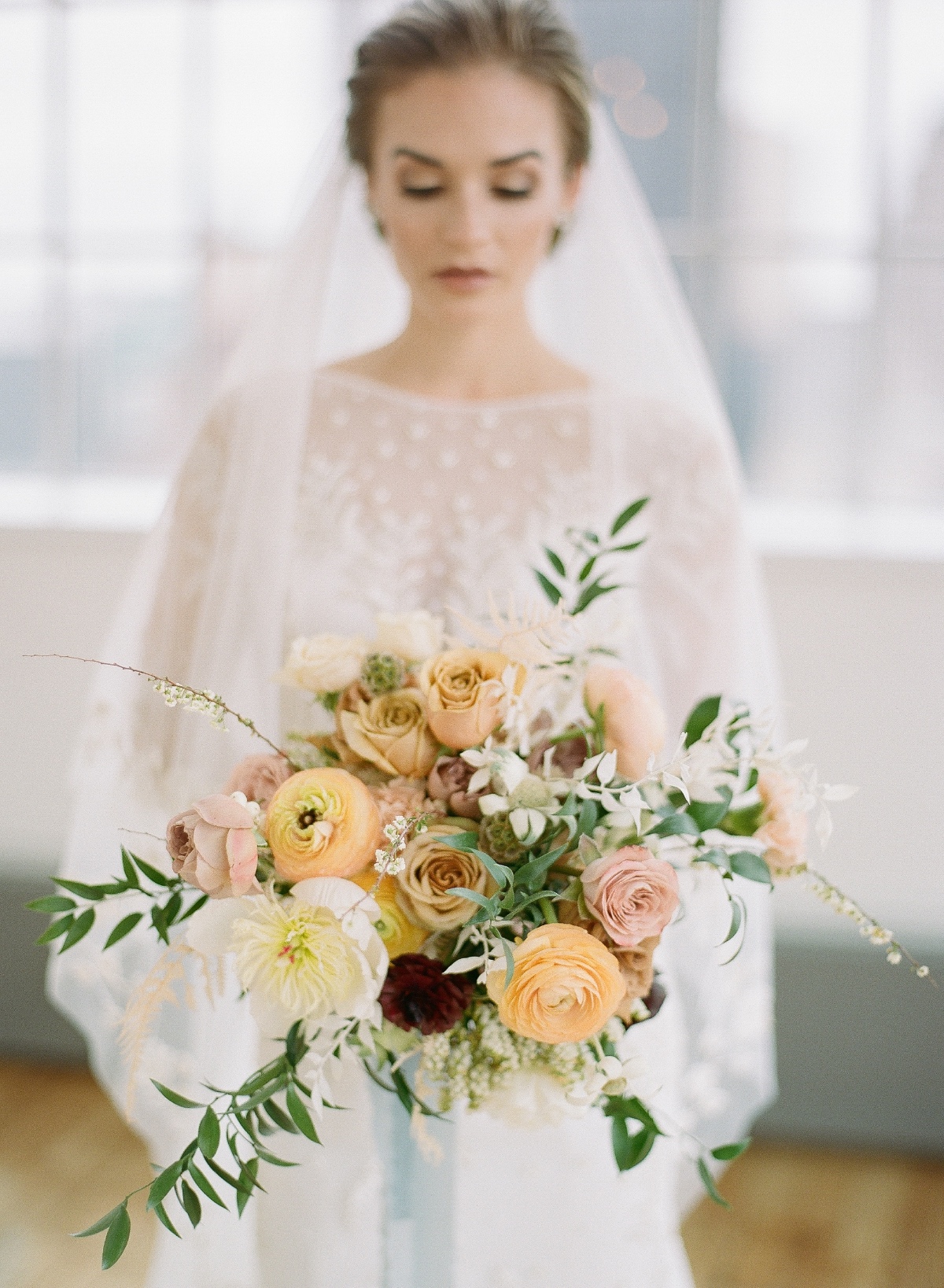 Sapphire and Lace organic and wild wedding bouquet