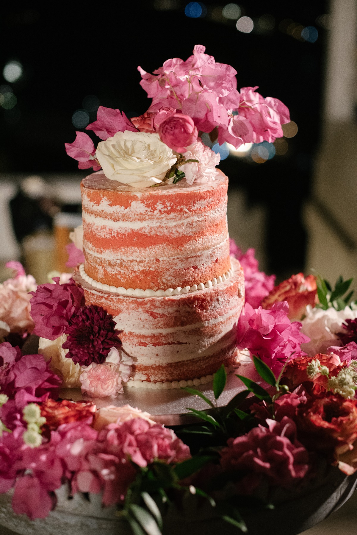 light pink wedding cake by Greece backer Mariana Xericou