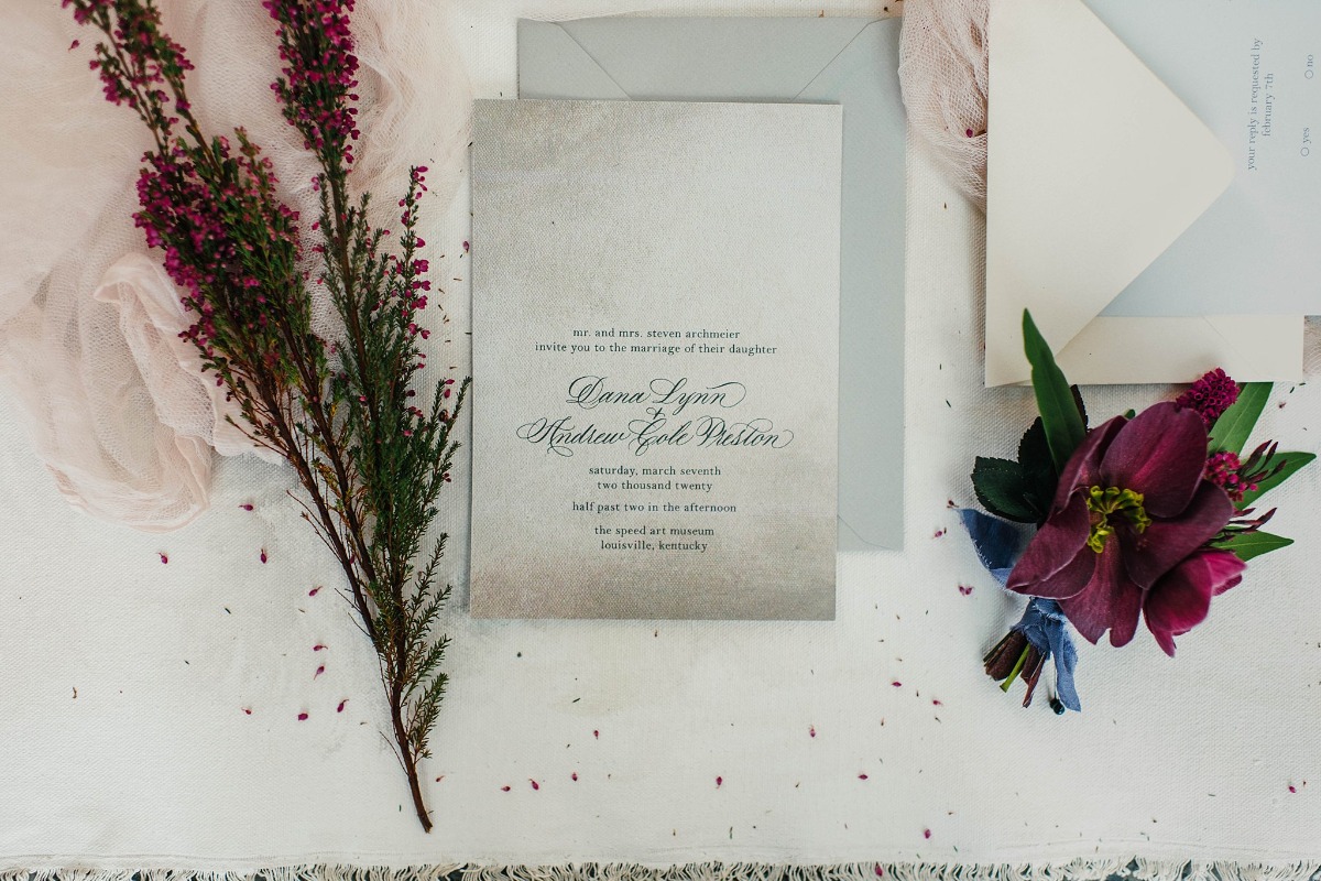 wedding invitations by Kristen Becker