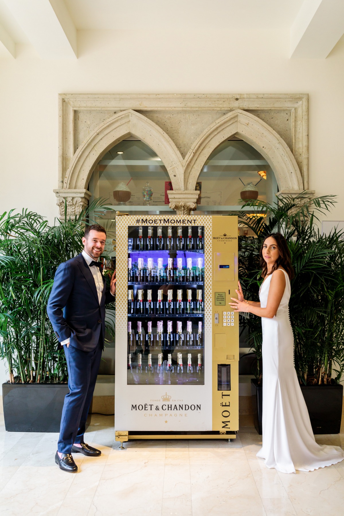 You can buy this Moet & Chandon Champagne vending machine