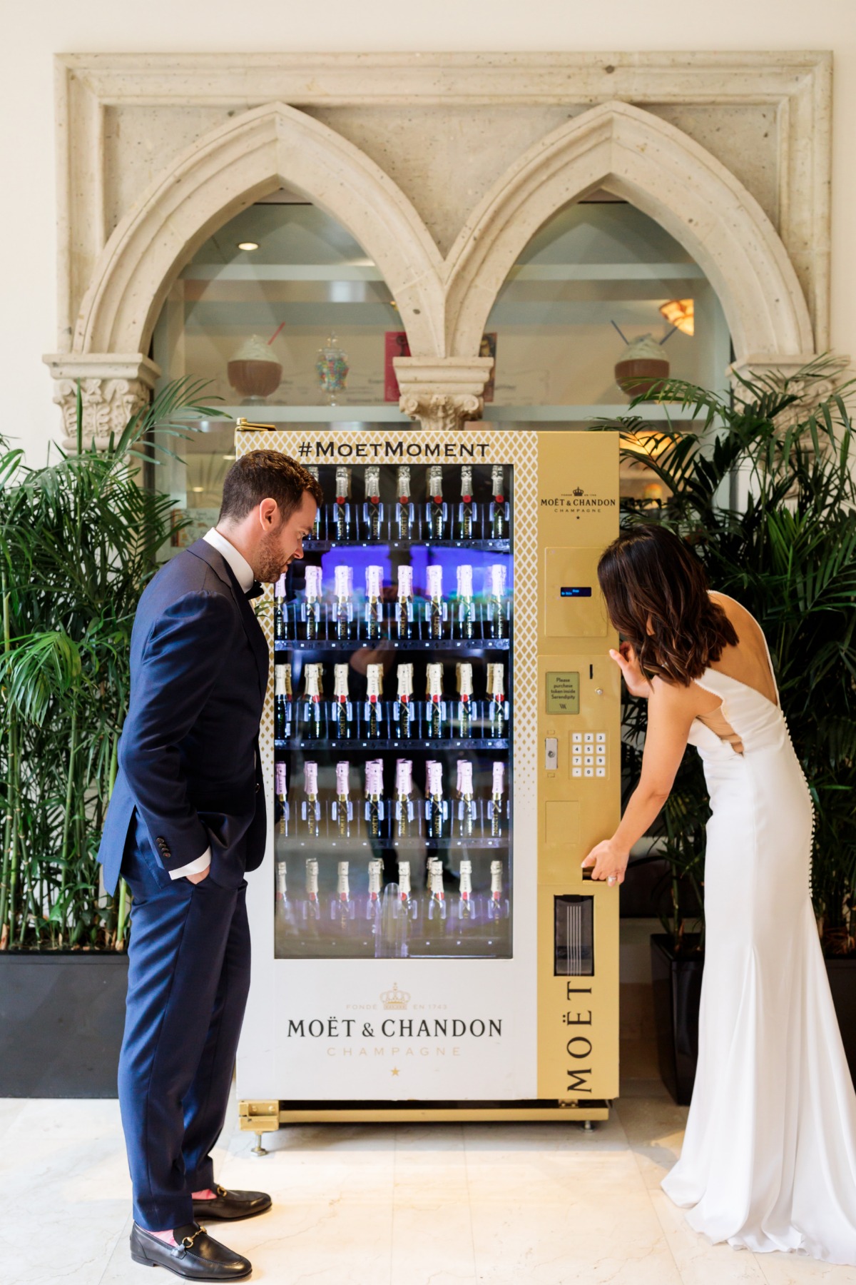 Moet & Chandon Champange vending machine