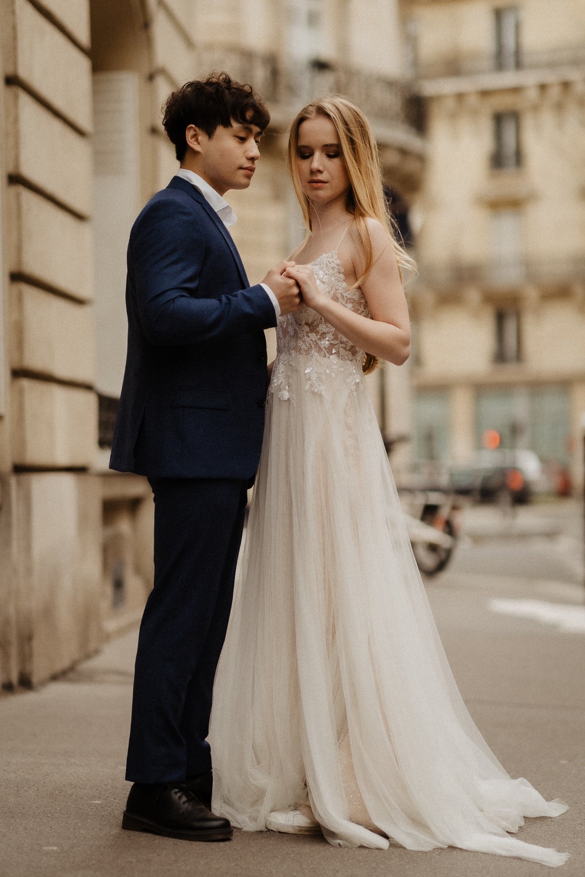 Romantic and lovely elopement in France