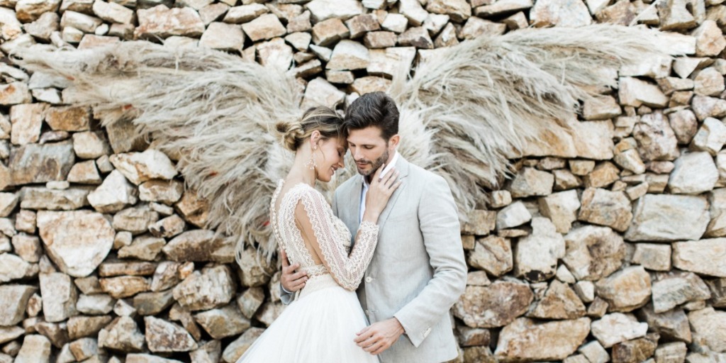 Luxurious Neutral Wedding Elopement In Mykonos