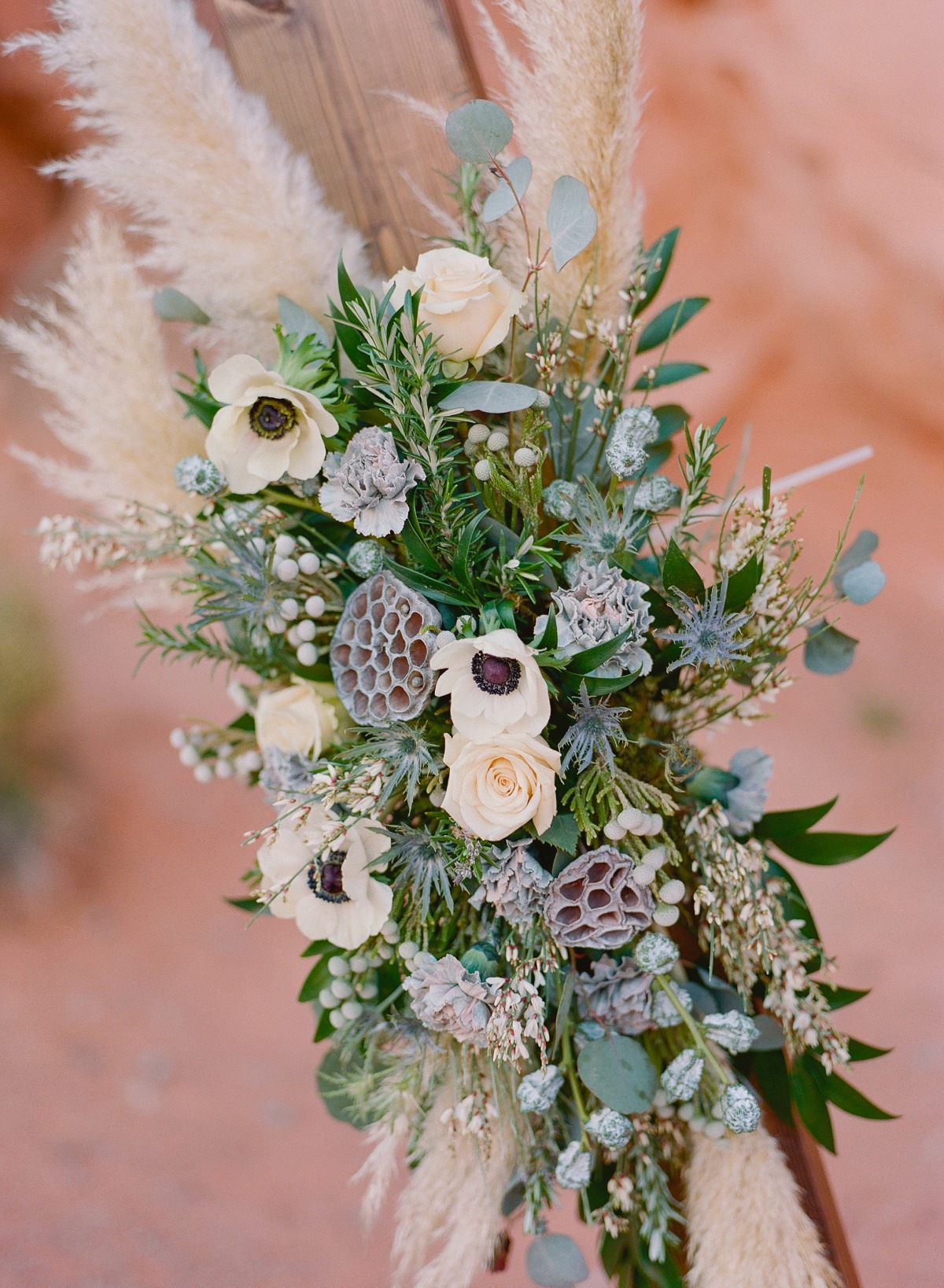flowers used in wedding arch