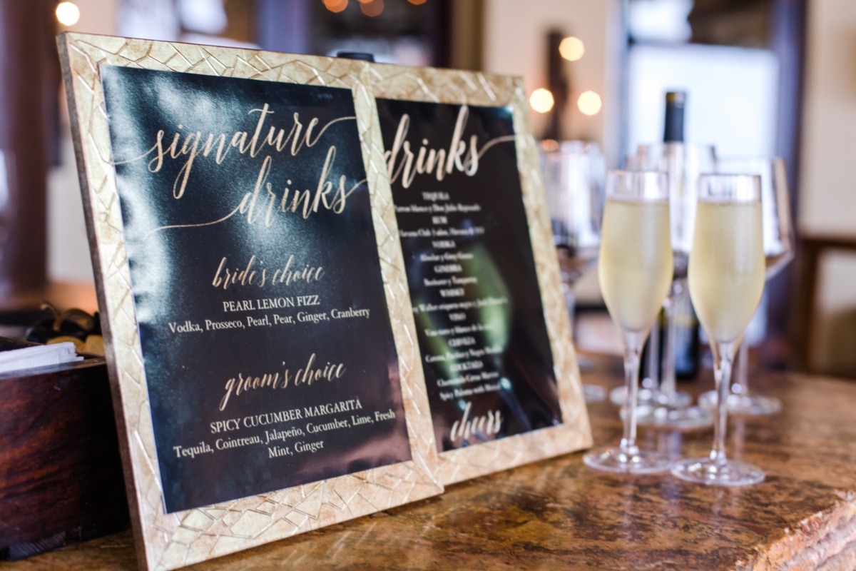 Signature wedding Cocktails